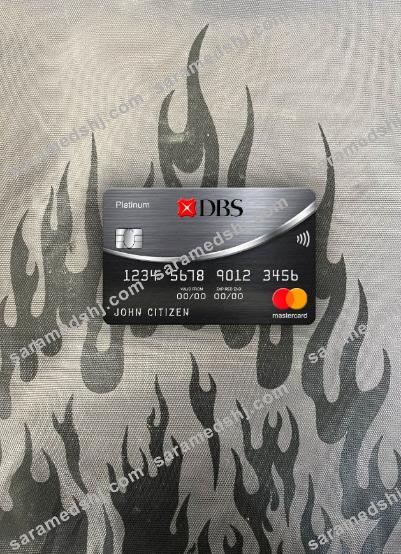Thailand DBS bank mastercard platinum photolook front